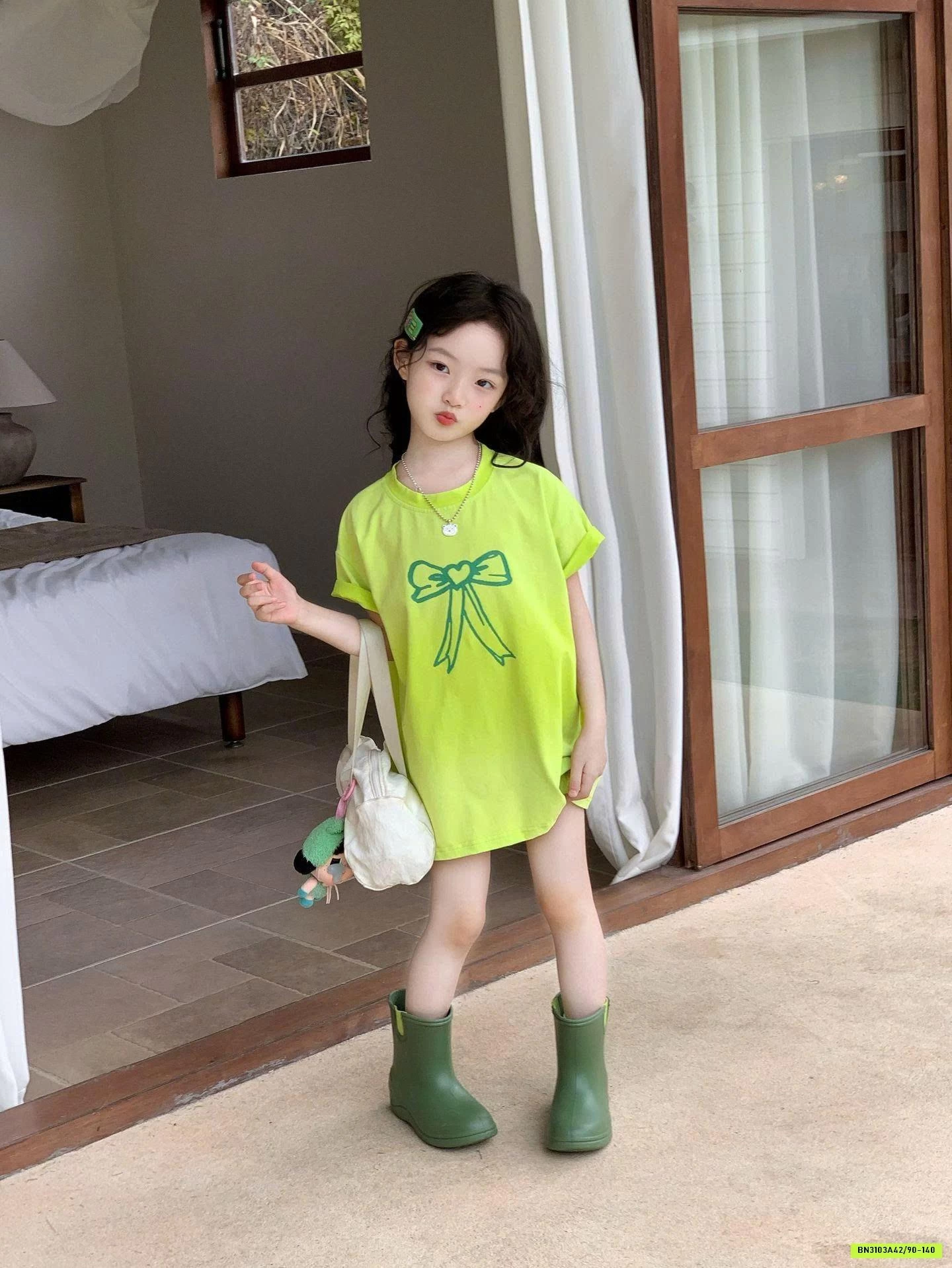 VÁY SUÔNG HỌA TIẾT DỄ THƯƠNG BG