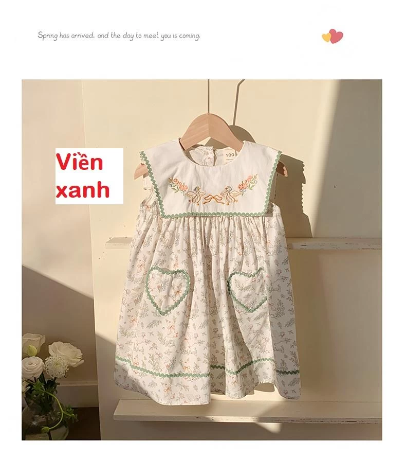 ĐẦM SÁT NÁCH HOA NHÍ THÊU TỈ MỈ DUDU