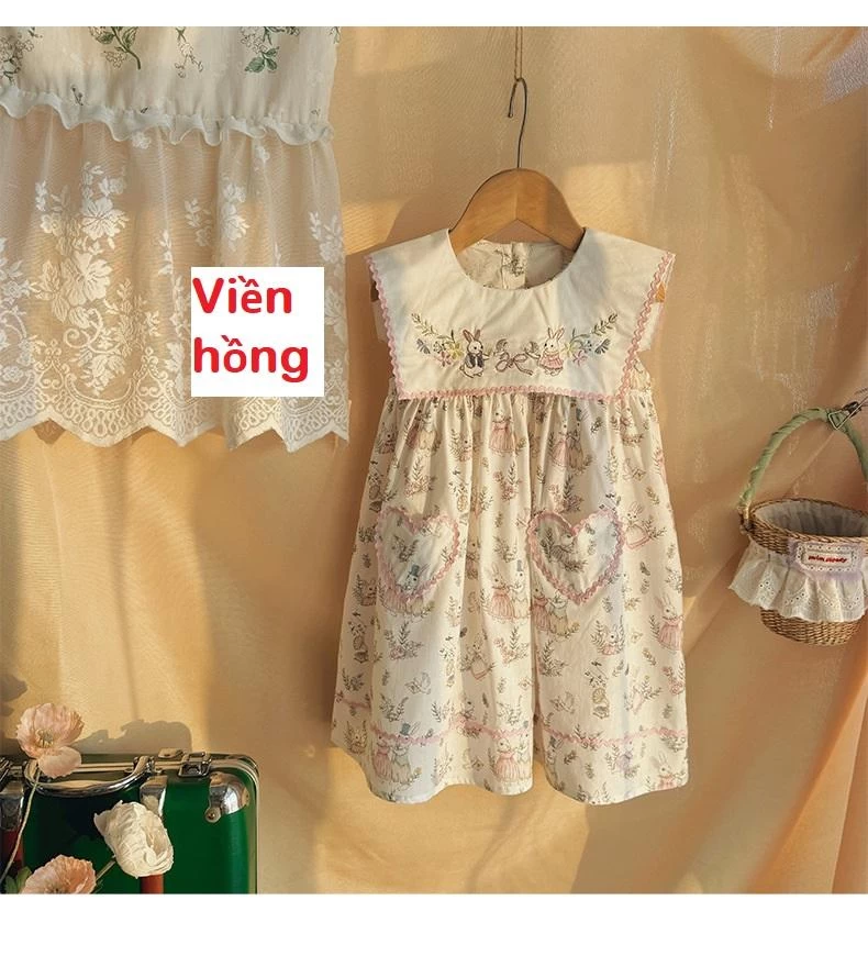 ĐẦM SÁT NÁCH HOA NHÍ THÊU TỈ MỈ DUDU