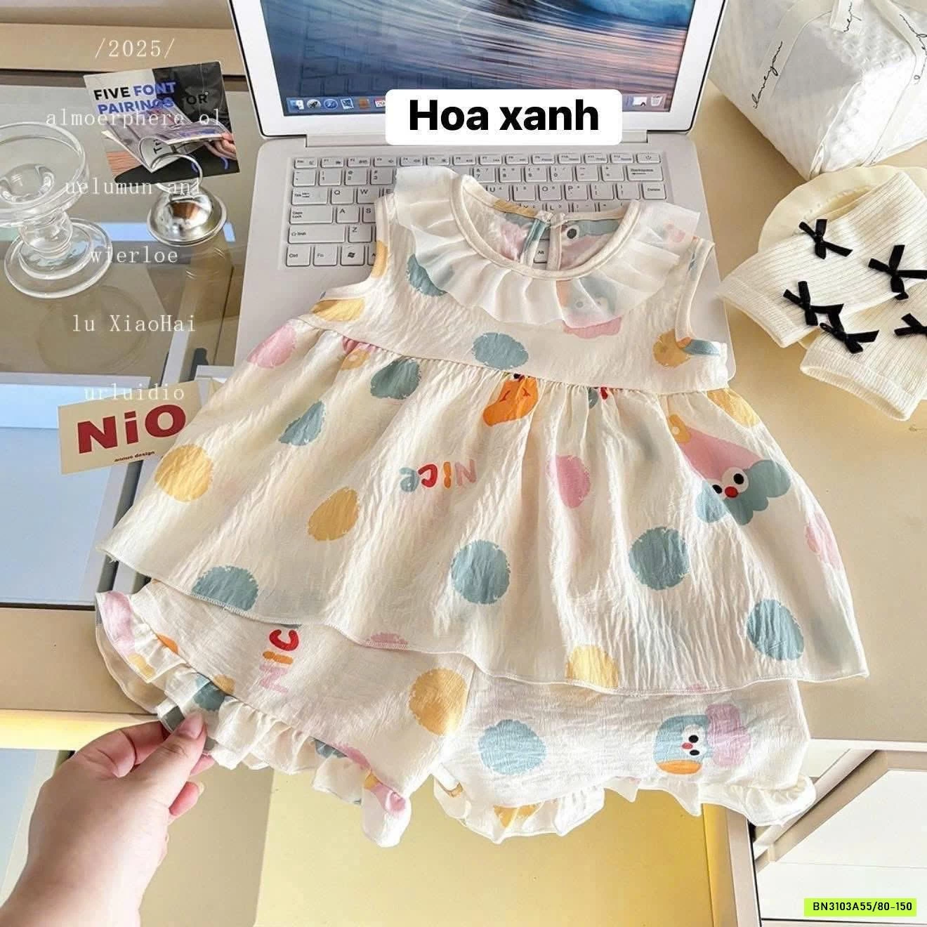 BỘ LANH SÁT NÁCH BABYDOLL CHO BÉ