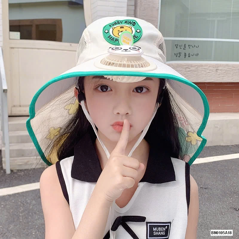 MŨ BÈO TÁN RỘNG KÈM QUẠT