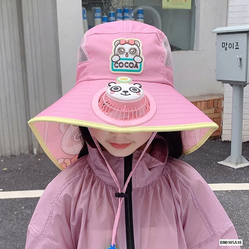 MŨ BÈO TÁN RỘNG KÈM QUẠT