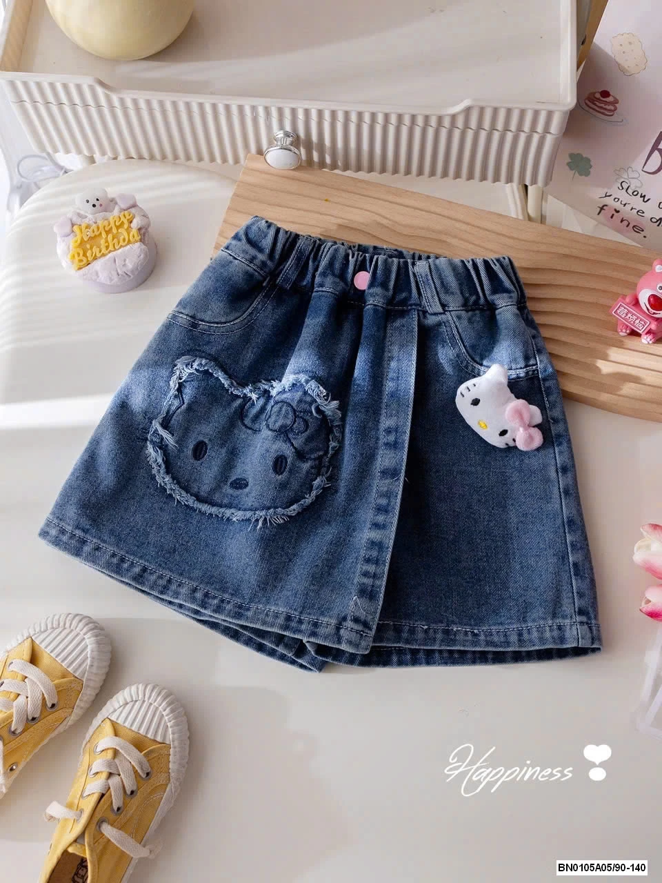 SHORT JEANS GIẢ VÁY KITTY
