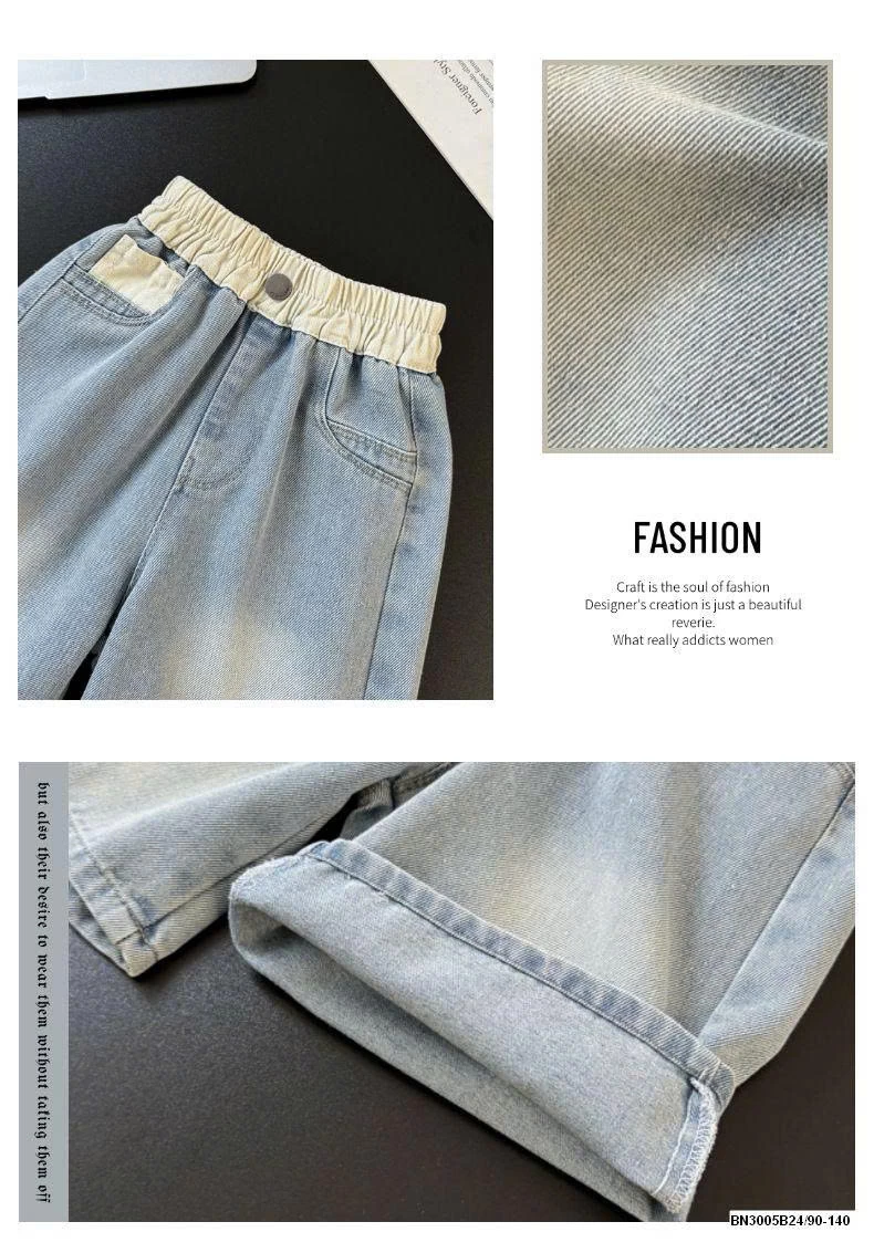 QUẦN SHORT JEAN TÚI IN HÌNH CON SÓC