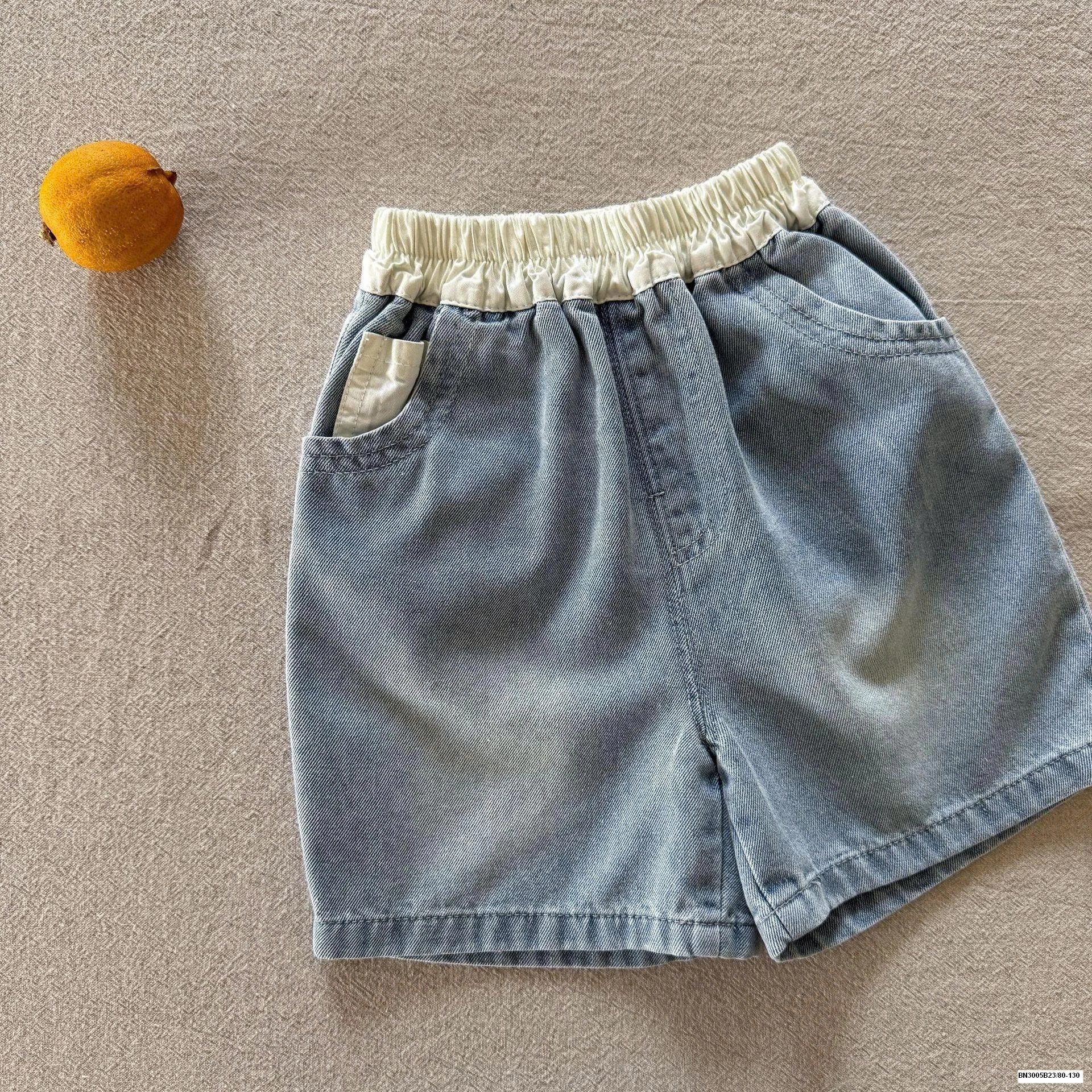 SET ÁO THUN SÁT NÁCH MIX QUẦN SHORT JEAN BÉ TRAI