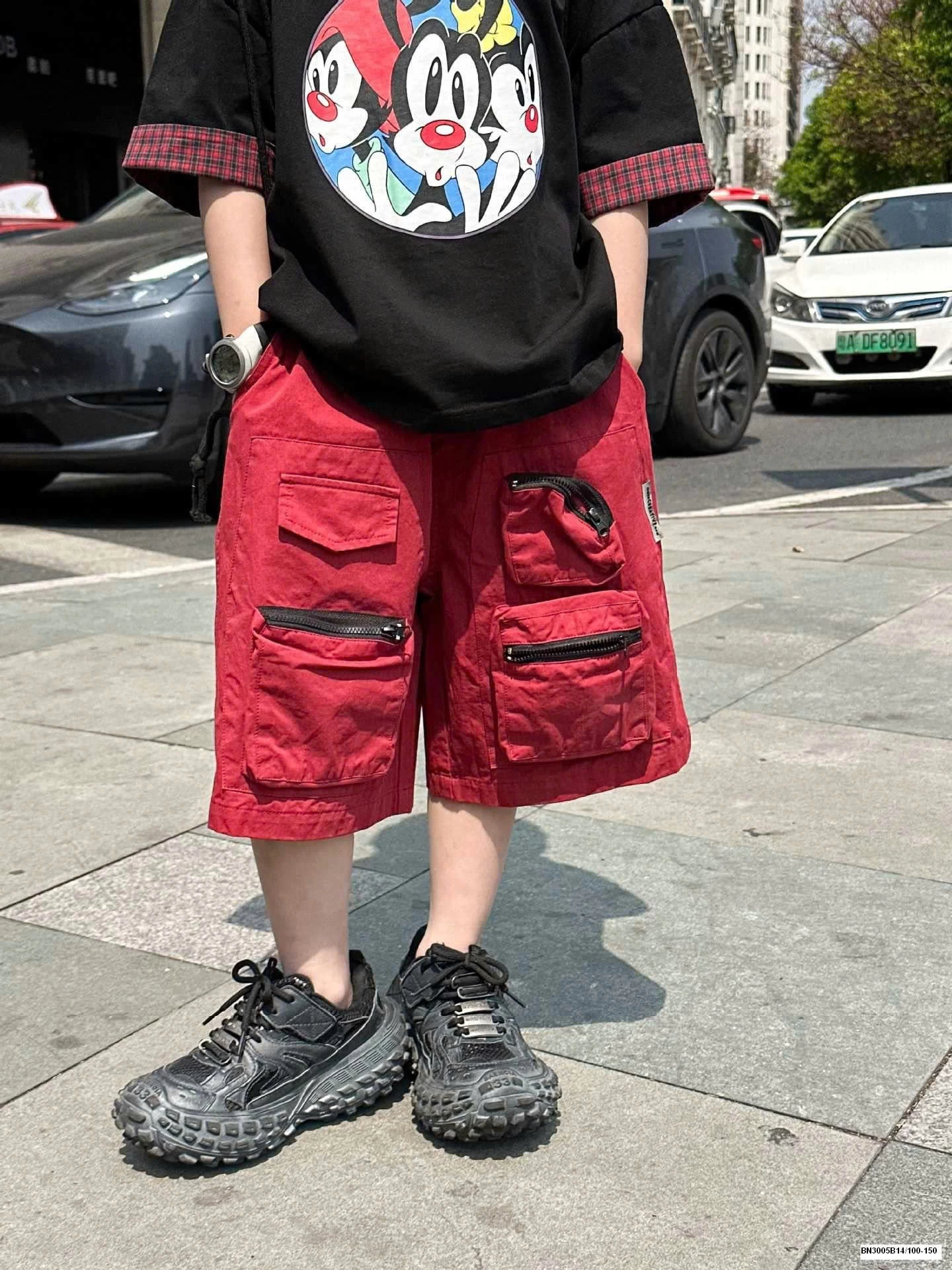 SET ÁO PHÔNG CÚN MIX QUẦN ĐỎ TÚI HỘP