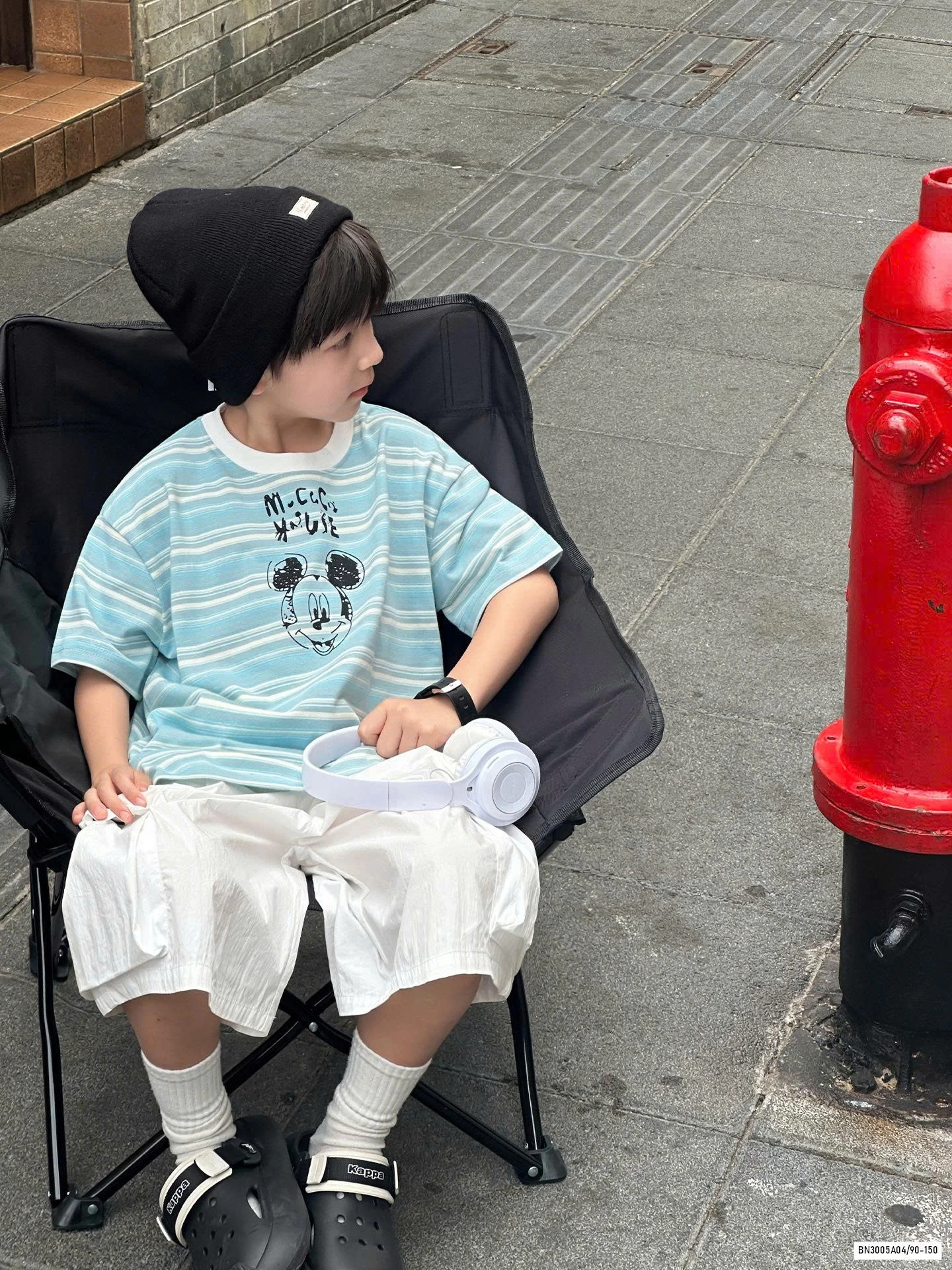 ÁO MICKEY KẺ XANH AOAOKIDS