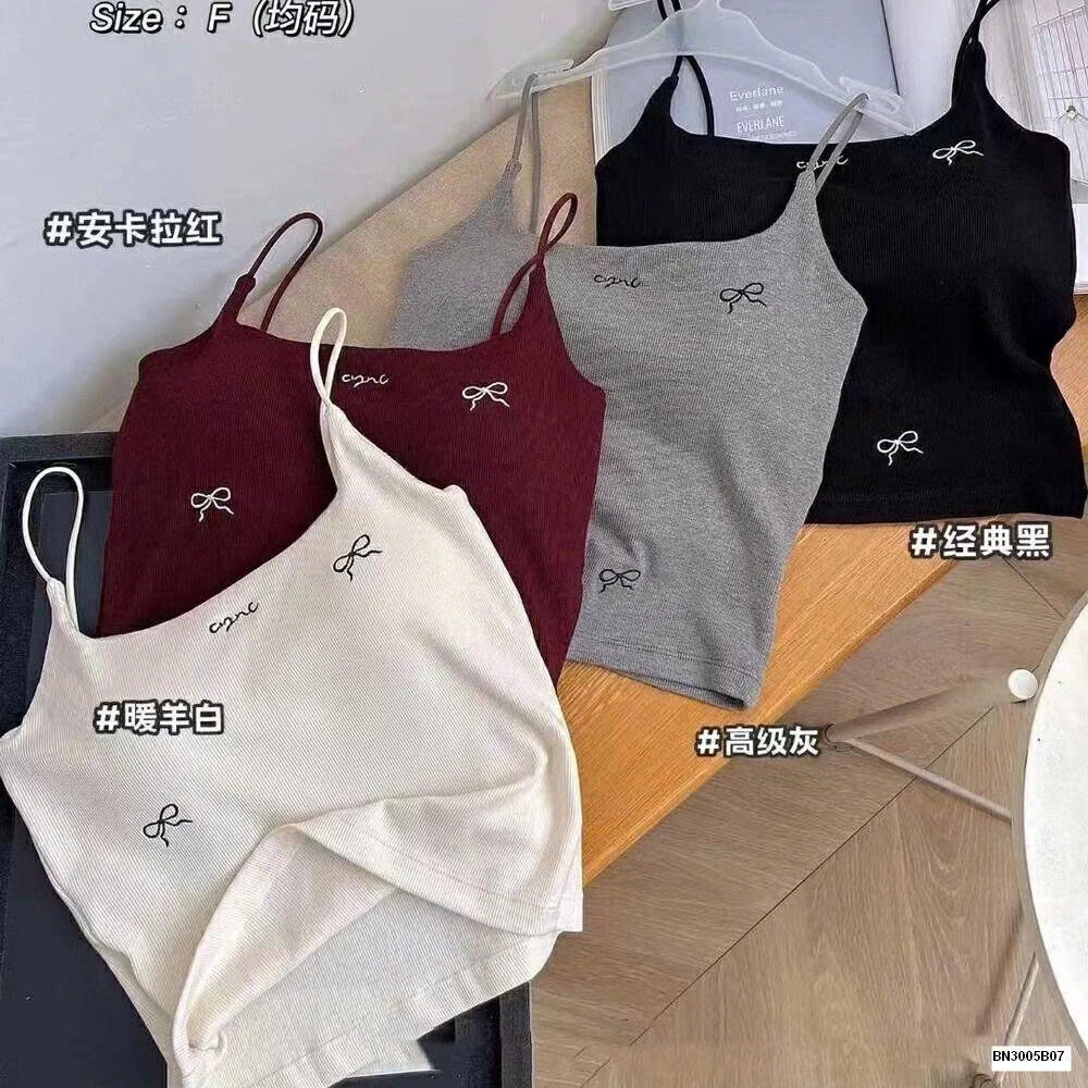 ÁO 2 DÂY HỌA TIẾT NƠ