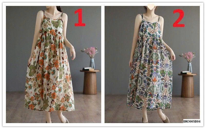 VÁY 2 DÂY HOA ĐI BIỂN