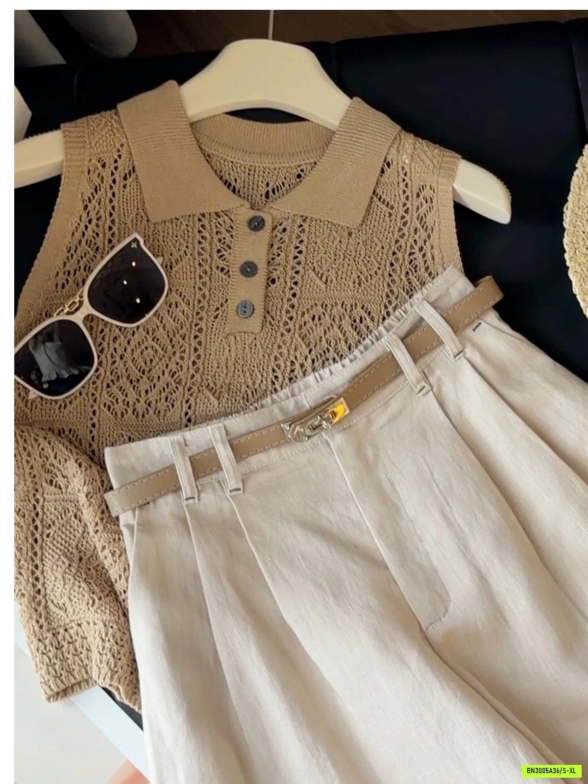 SHORT ĐŨI NGANG GỐI KÈM BELT ANNA