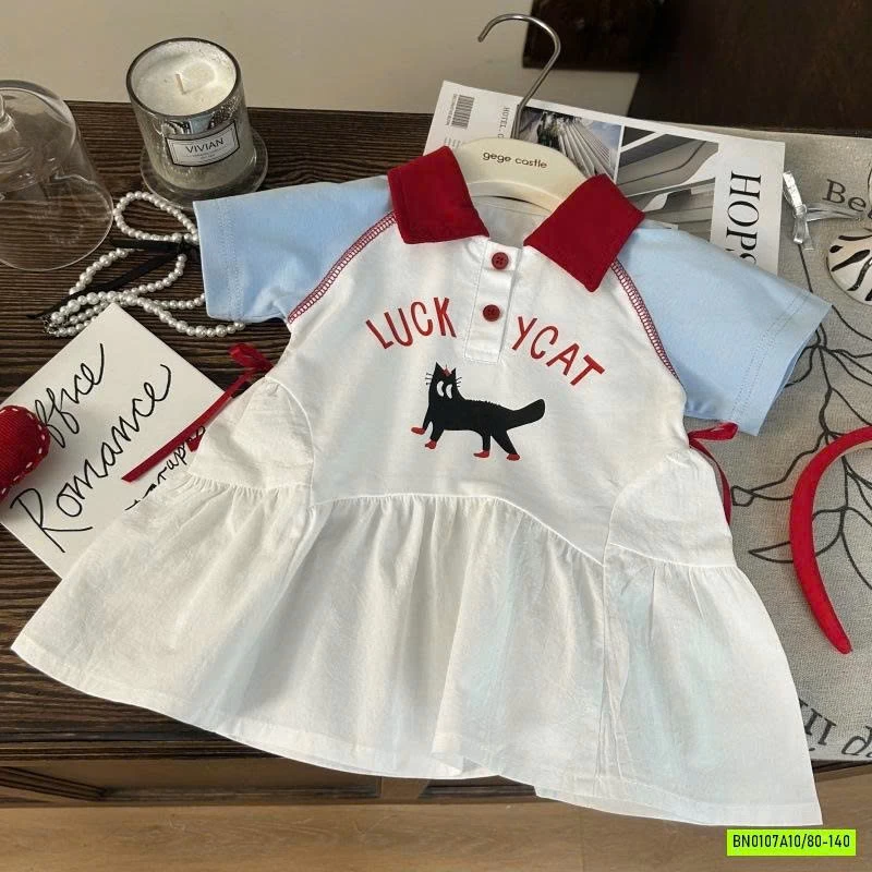 ĐẦM POLO MÒE PHỐI MÀU TAY