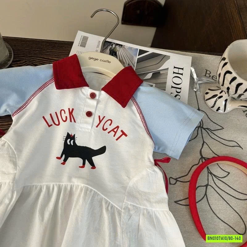 ĐẦM POLO MÒE PHỐI MÀU TAY