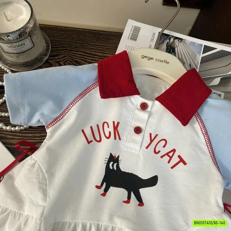 ĐẦM POLO MÒE PHỐI MÀU TAY