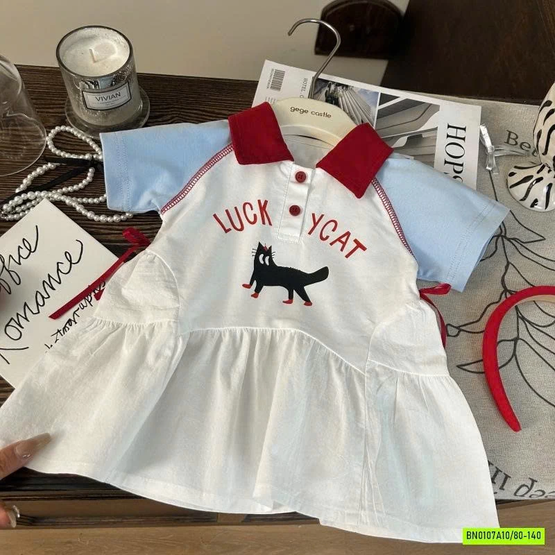 ĐẦM POLO MÒE PHỐI MÀU TAY