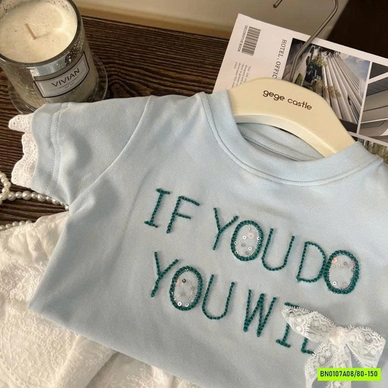 SÉT ÁO XANH MIX CV TRẮNG