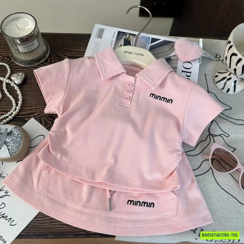 SÉT VÁY POLO MIN HỒNG