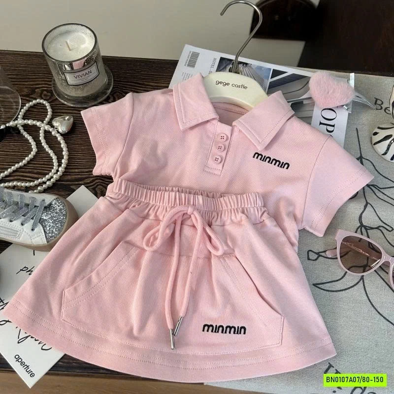 SÉT VÁY POLO MIN HỒNG
