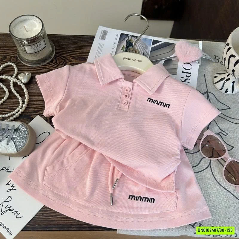 SÉT VÁY POLO MIN HỒNG