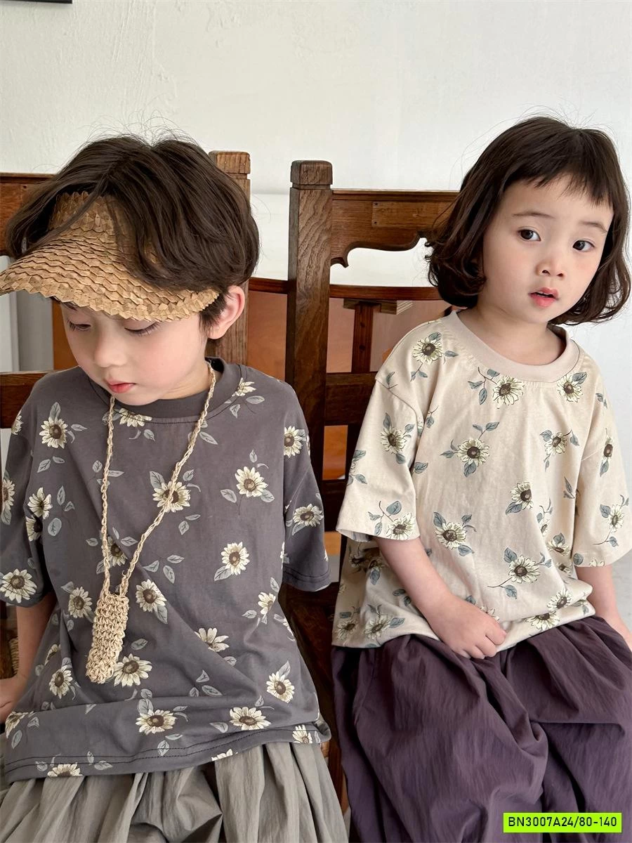 ÁO HOA MIX QUẦN BOM RETRO