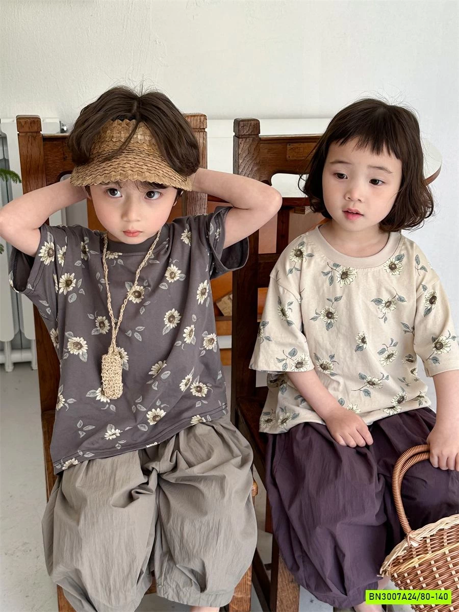 ÁO HOA MIX QUẦN BOM RETRO