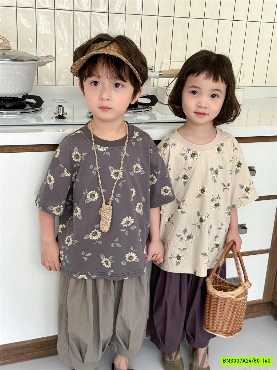 ÁO HOA MIX QUẦN BOM RETRO