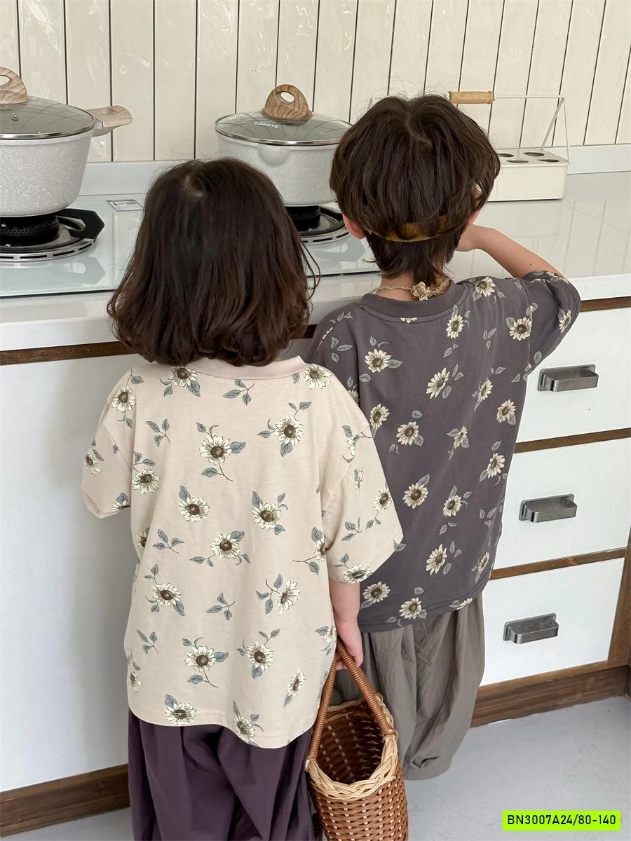 ÁO HOA MIX QUẦN BOM RETRO