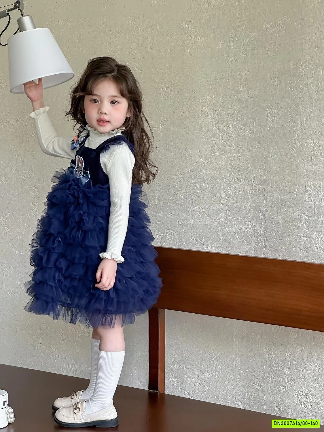 SÉT VÁY TUTU+ÁO LEN CHERRYCOCO