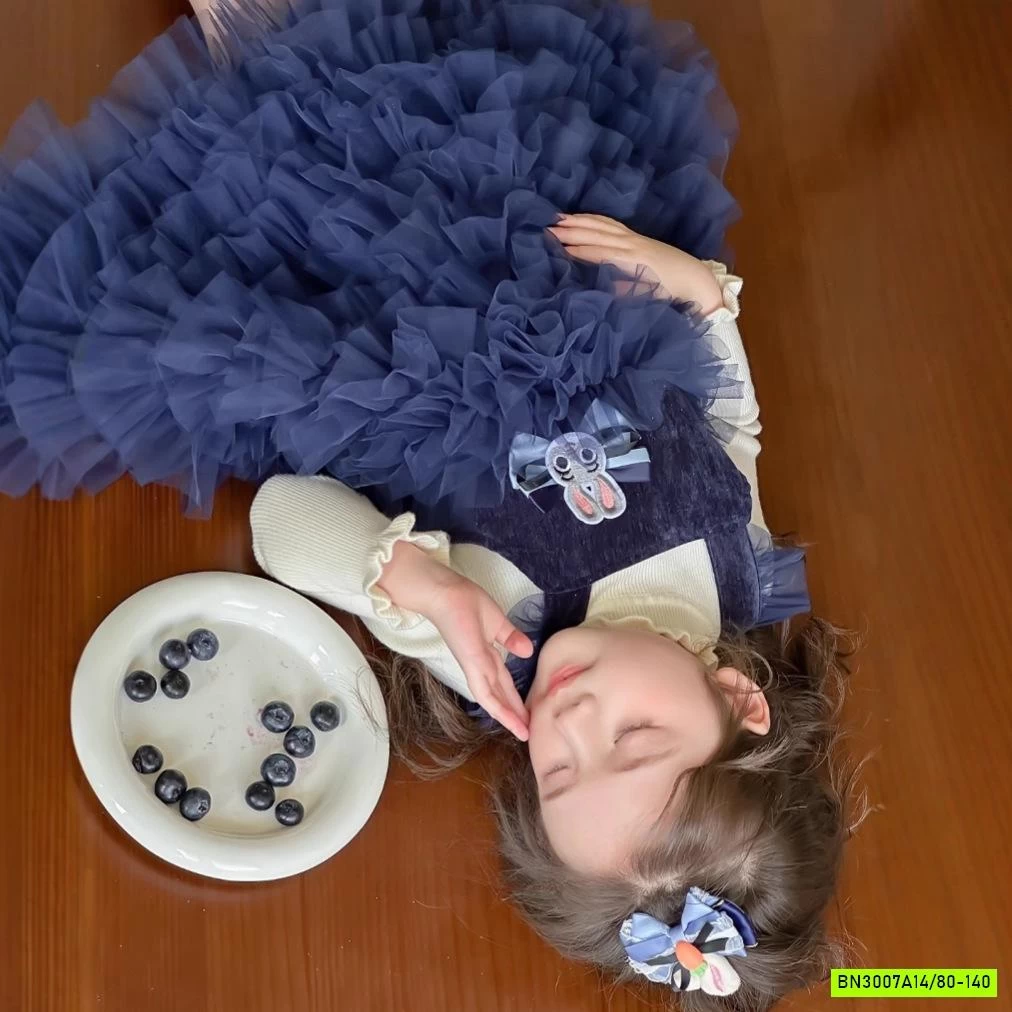 SÉT VÁY TUTU+ÁO LEN CHERRYCOCO