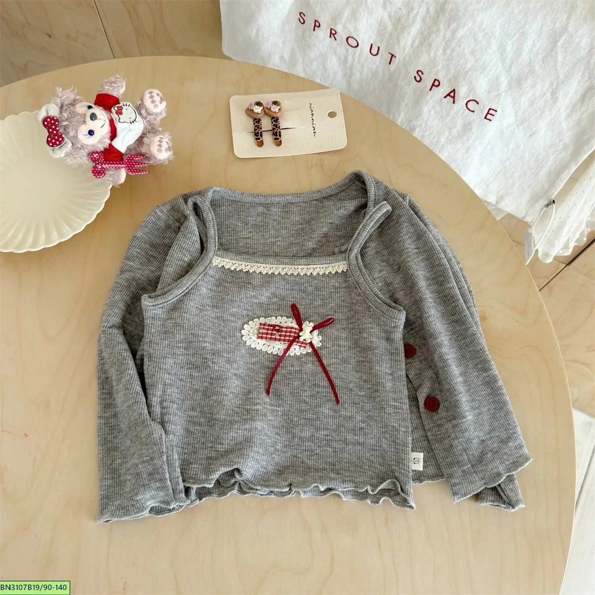 SET CARDIGAN ÁO 2 DÂY
