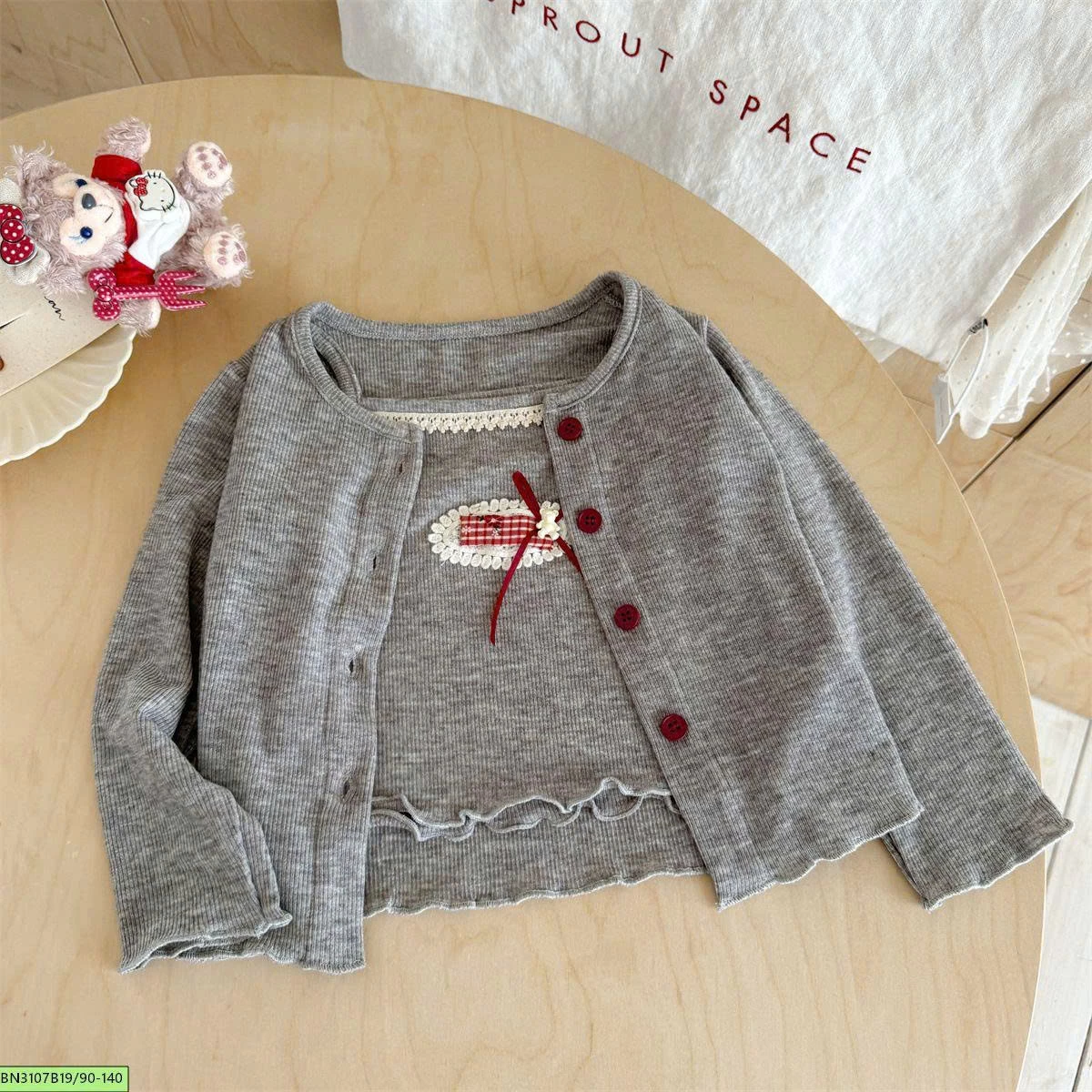 SET CARDIGAN ÁO 2 DÂY