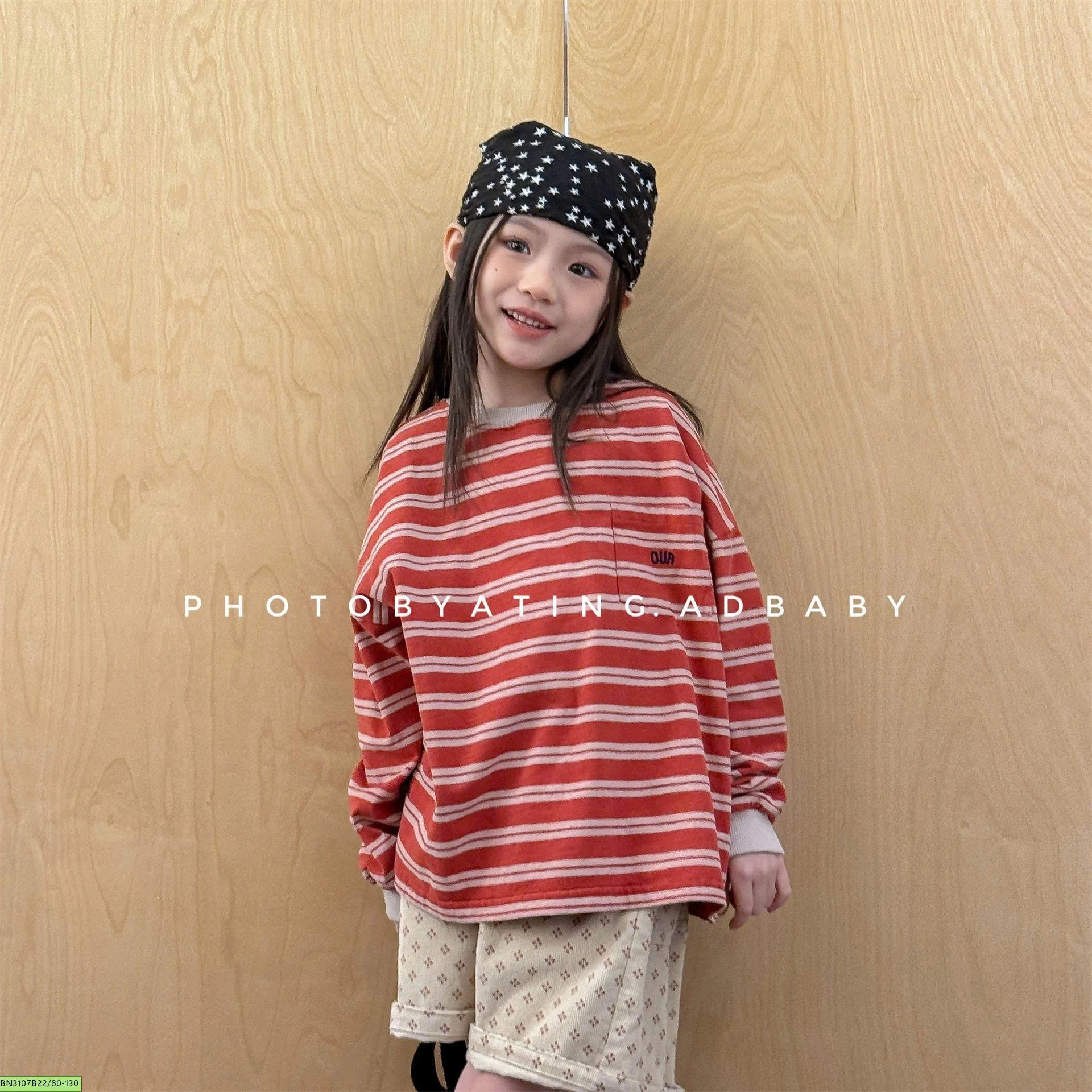 ÁO THUN DÀI TAY KẺ NGANG ADBABY