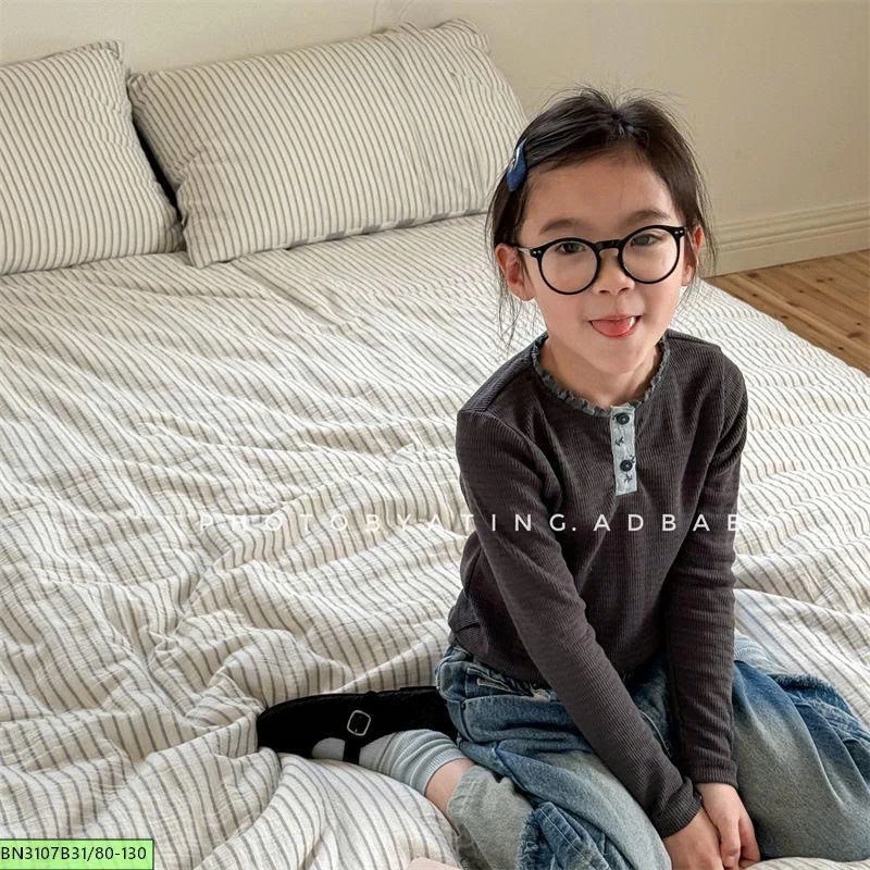 ÁO LEN GÂN CỔ BÈO  ADBABY