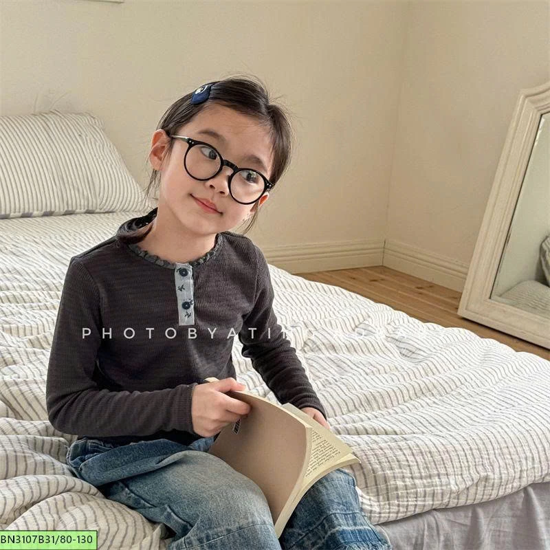 ÁO LEN GÂN CỔ BÈO  ADBABY