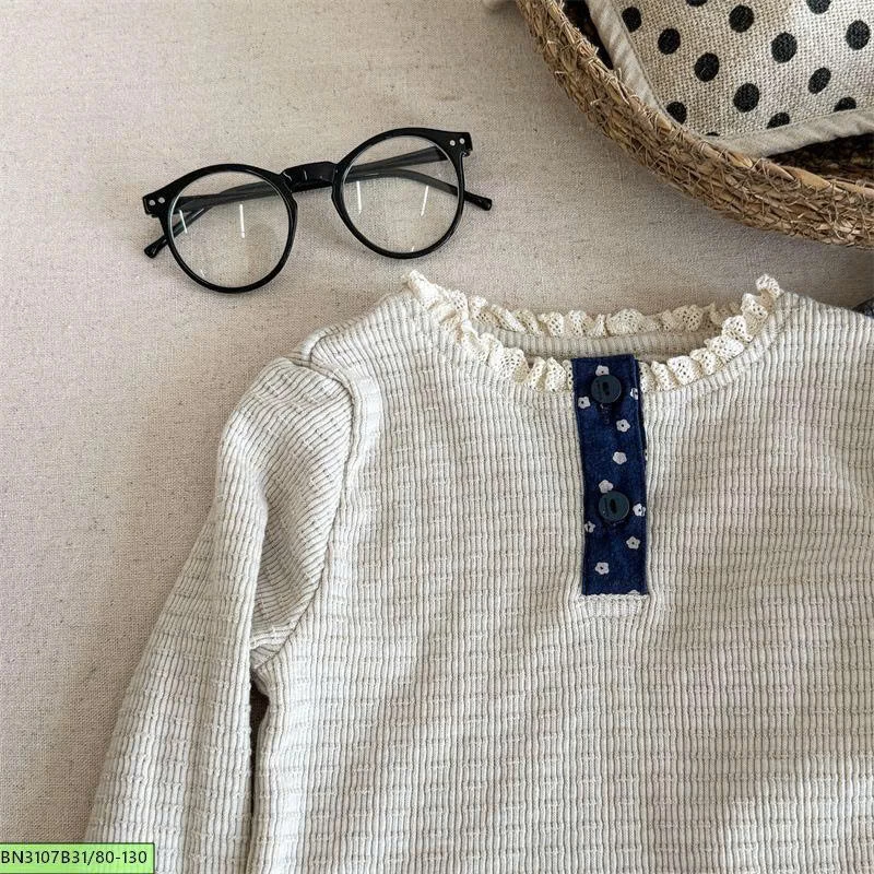 ÁO LEN GÂN CỔ BÈO  ADBABY
