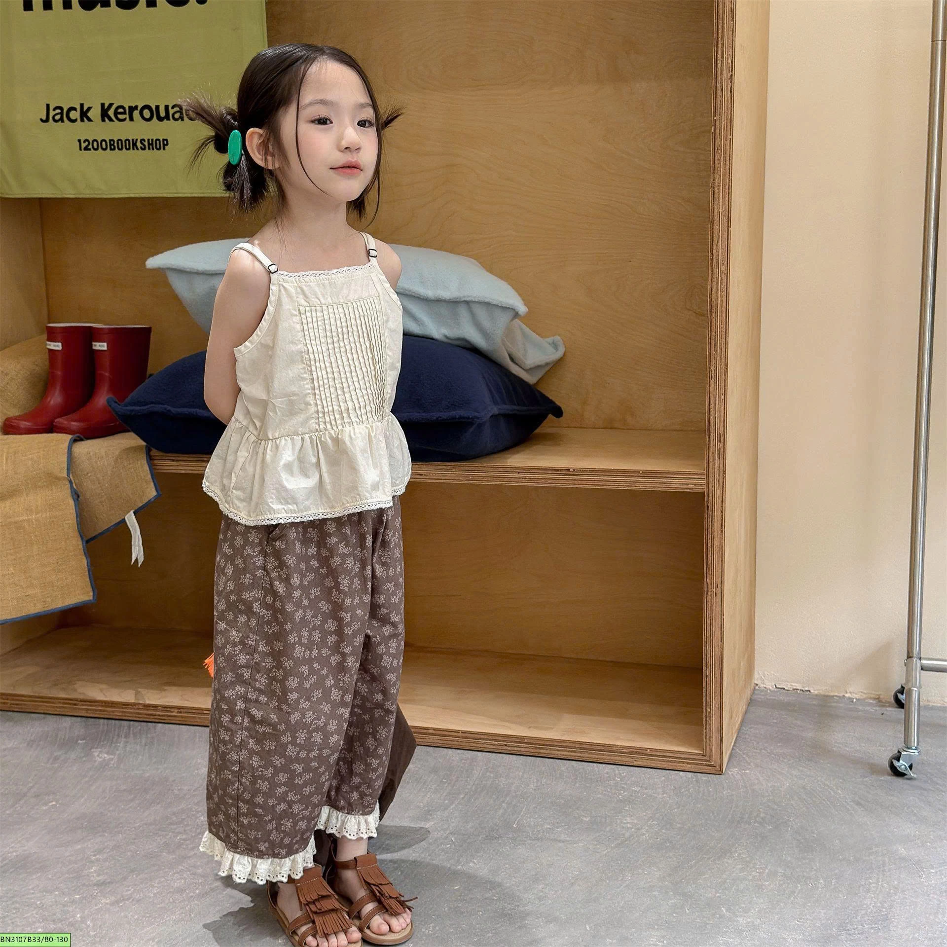 QUẦN SUÔNG HOA NHÍ VIỀN BÈOADBABY