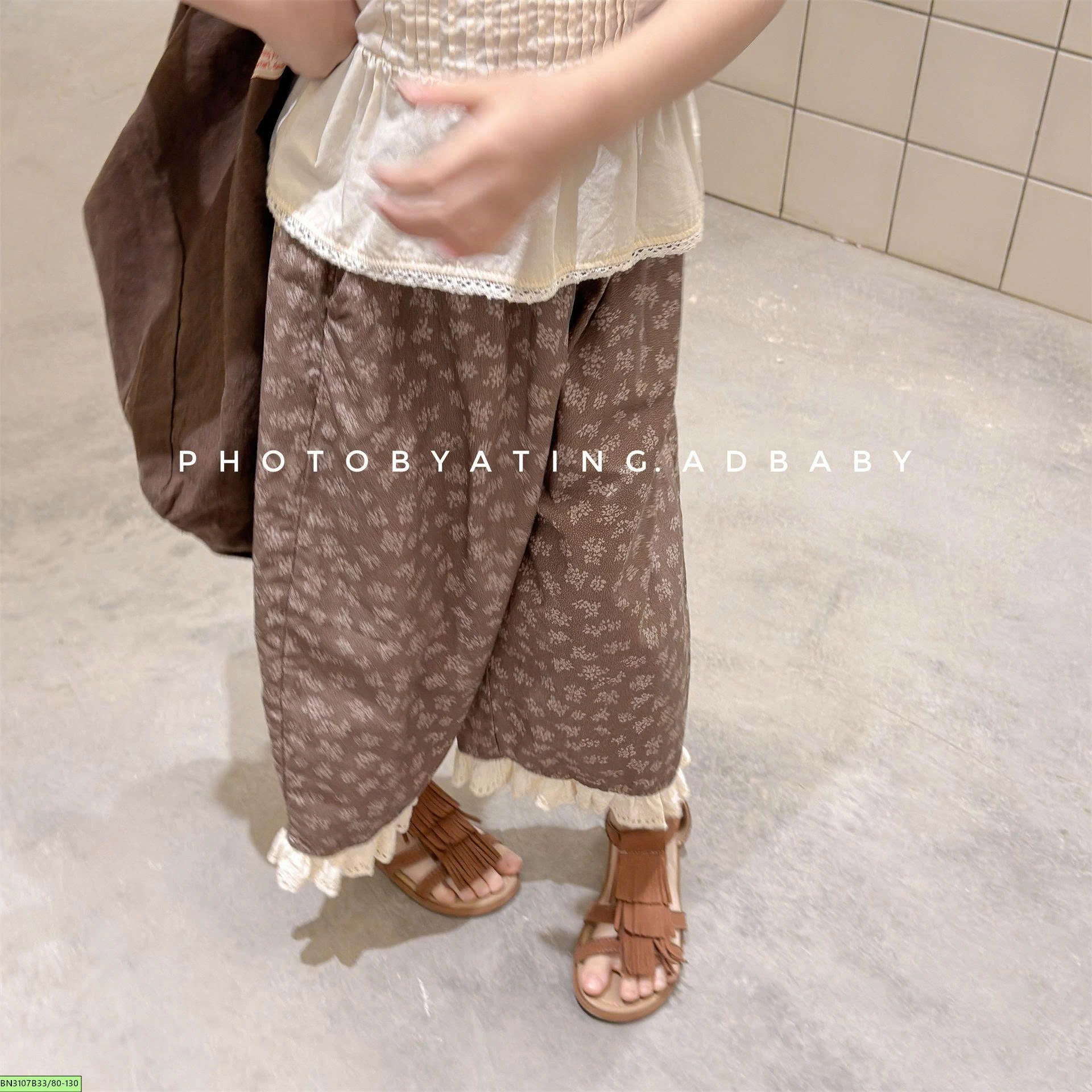 QUẦN SUÔNG HOA NHÍ VIỀN BÈOADBABY