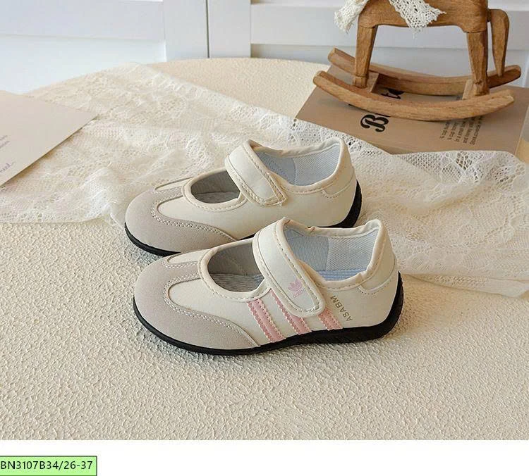 GIÀY THỂ THAO QUAI DÁN MŨI DA LỘN