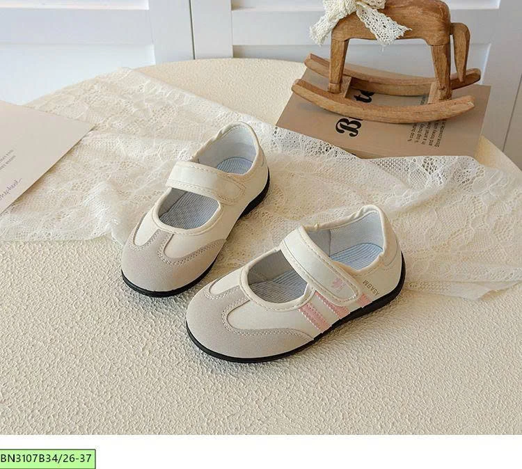GIÀY THỂ THAO QUAI DÁN MŨI DA LỘN