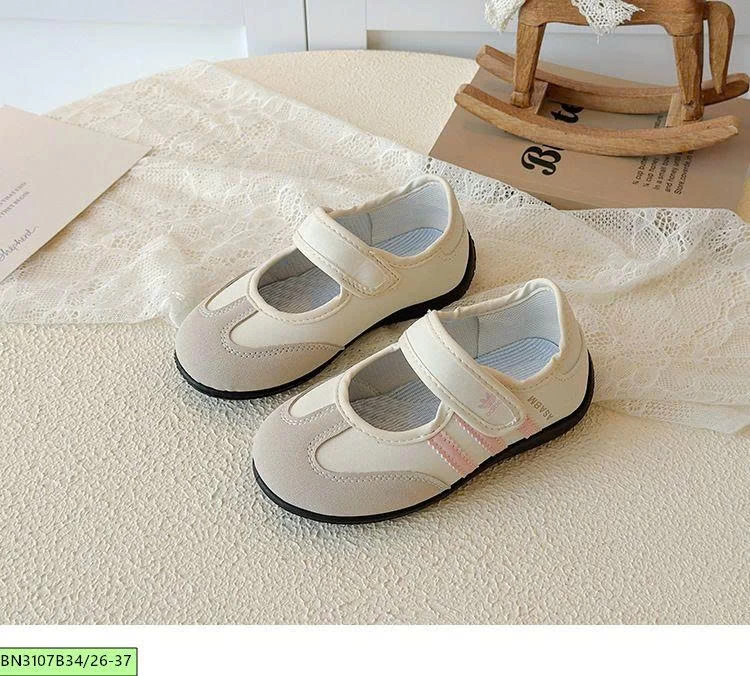 GIÀY THỂ THAO QUAI DÁN MŨI DA LỘN