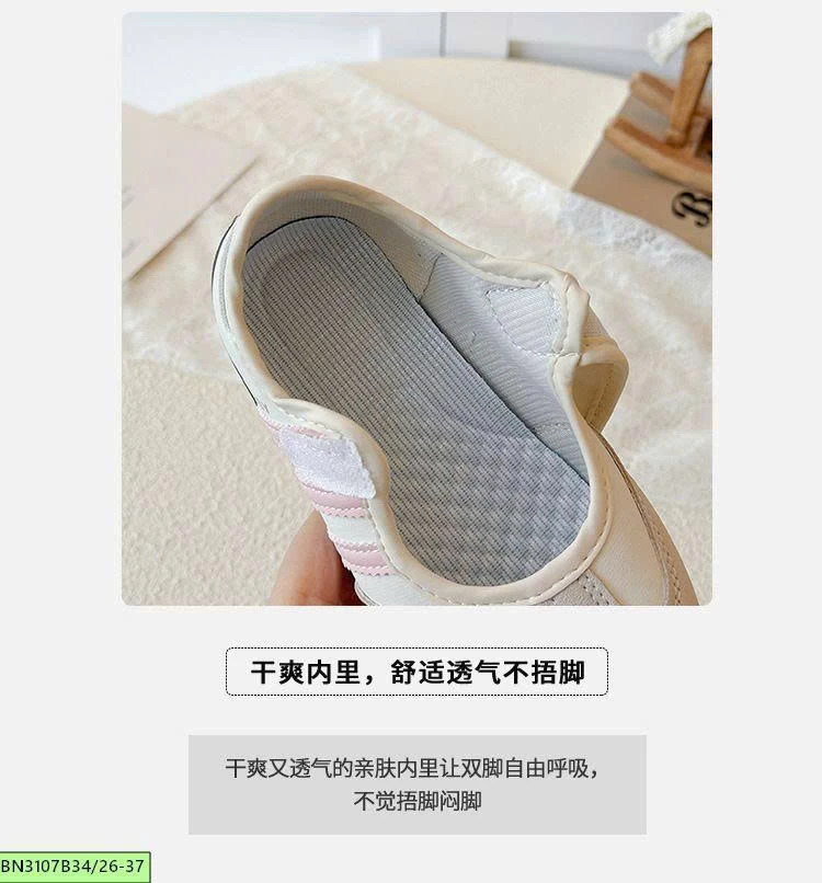 GIÀY THỂ THAO QUAI DÁN MŨI DA LỘN