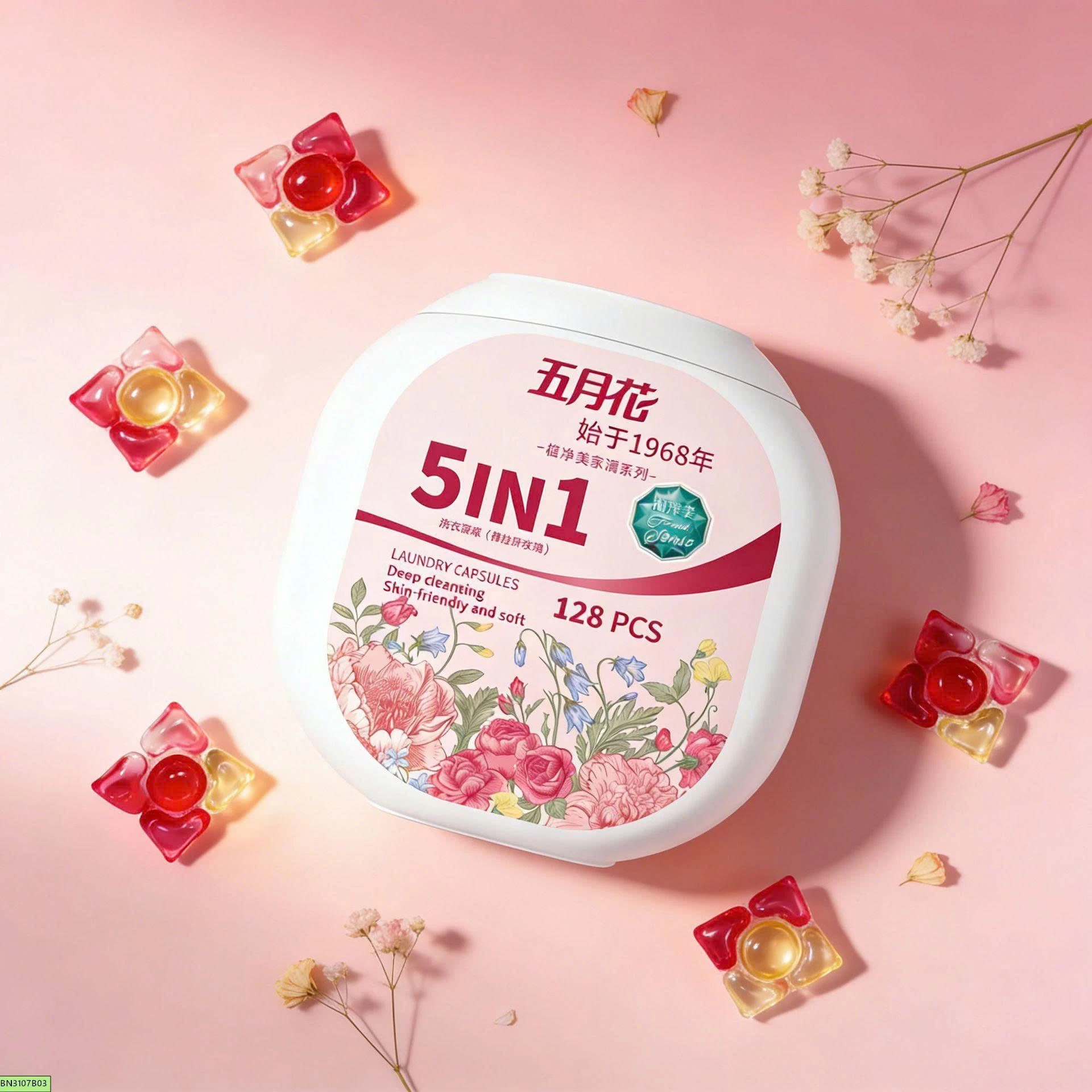 Viên giặt MAY FLOWER 5in1 chính hãngg