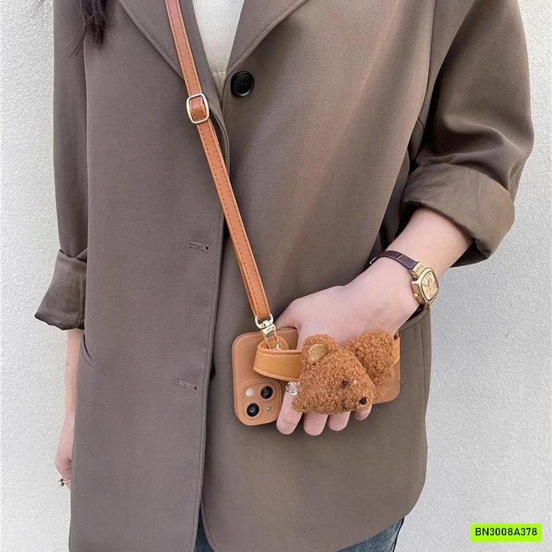 ỐP ĐIỆN THOẠI GẤU KÈM DÂY