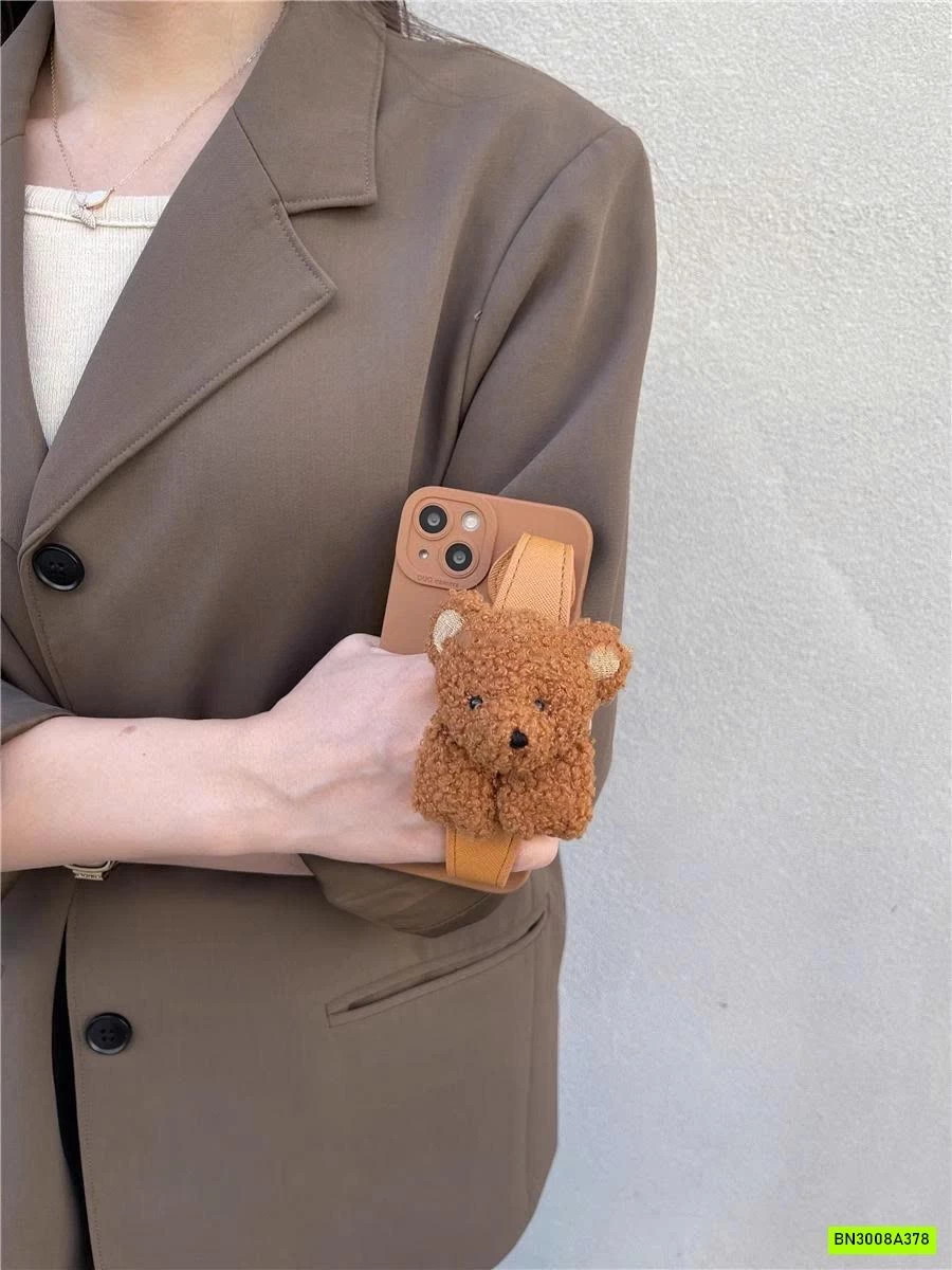 ỐP ĐIỆN THOẠI GẤU KÈM DÂY