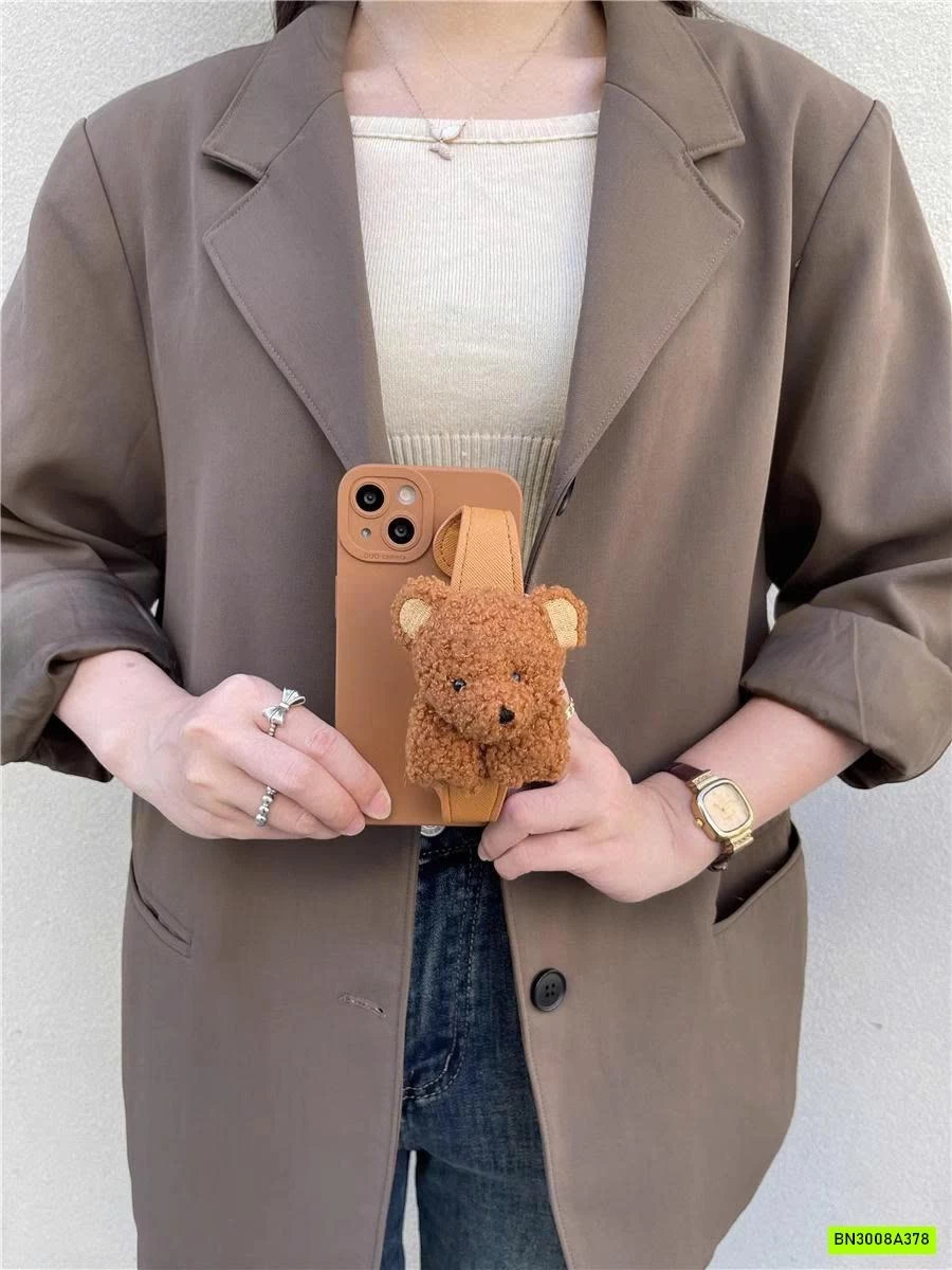 ỐP ĐIỆN THOẠI GẤU KÈM DÂY