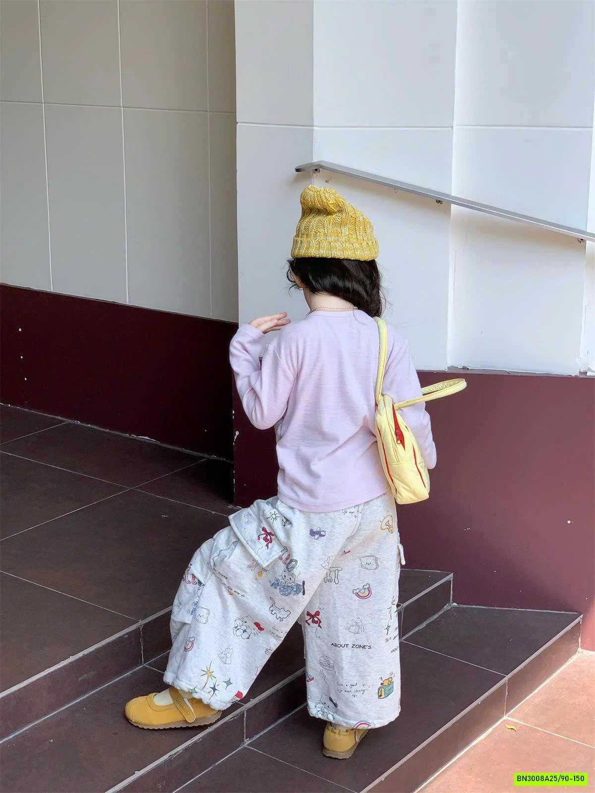 SET ÁO HỒNG MIX QUẦN IN HÌNH DỄ THƯƠNG