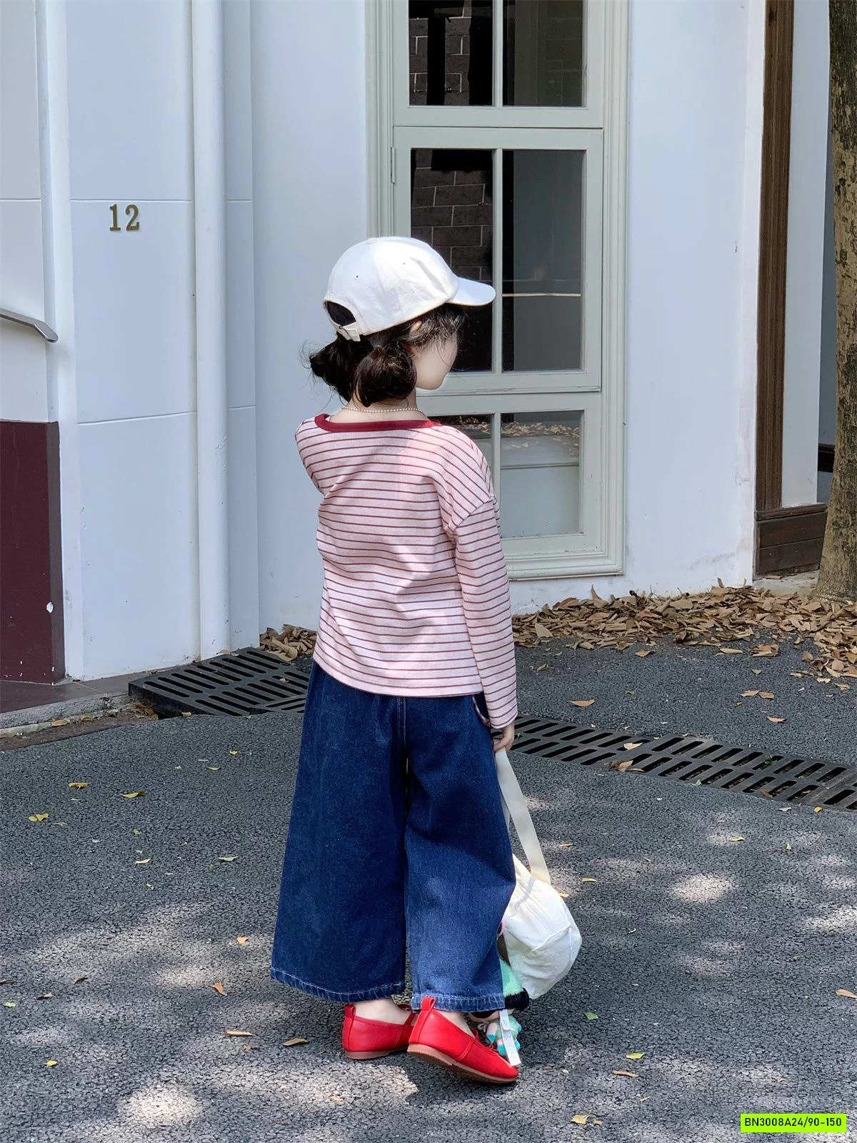 SET ÁO KẺ MIX JEANS SUÔNG