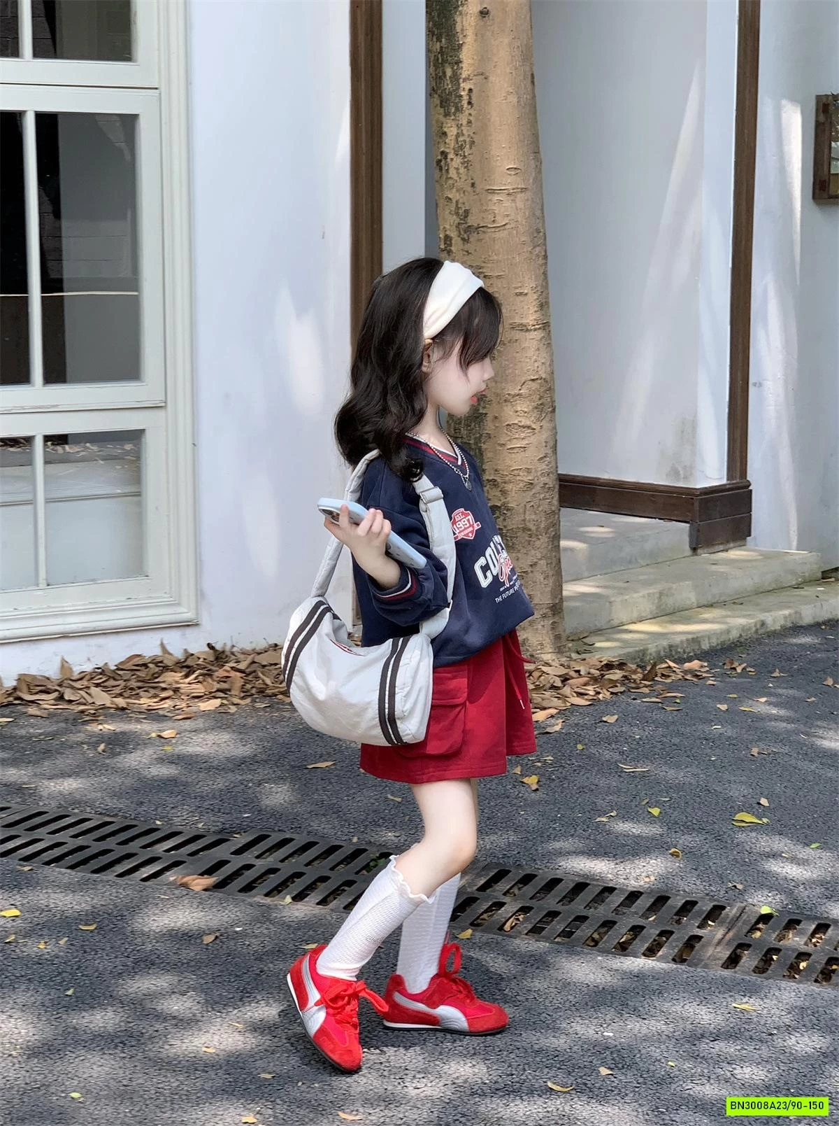 SET ÁO THỂ THAO XANH MIX CHÂN VÁY ĐỎ