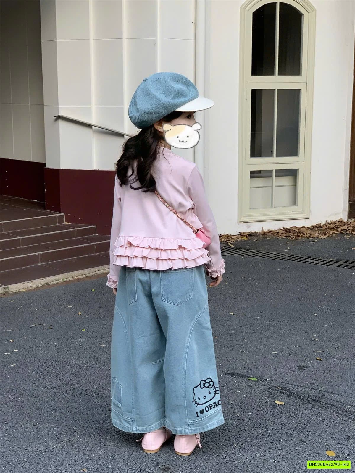 SET ÁO HỒNG MIX QUẦN JEAN SUÔNG