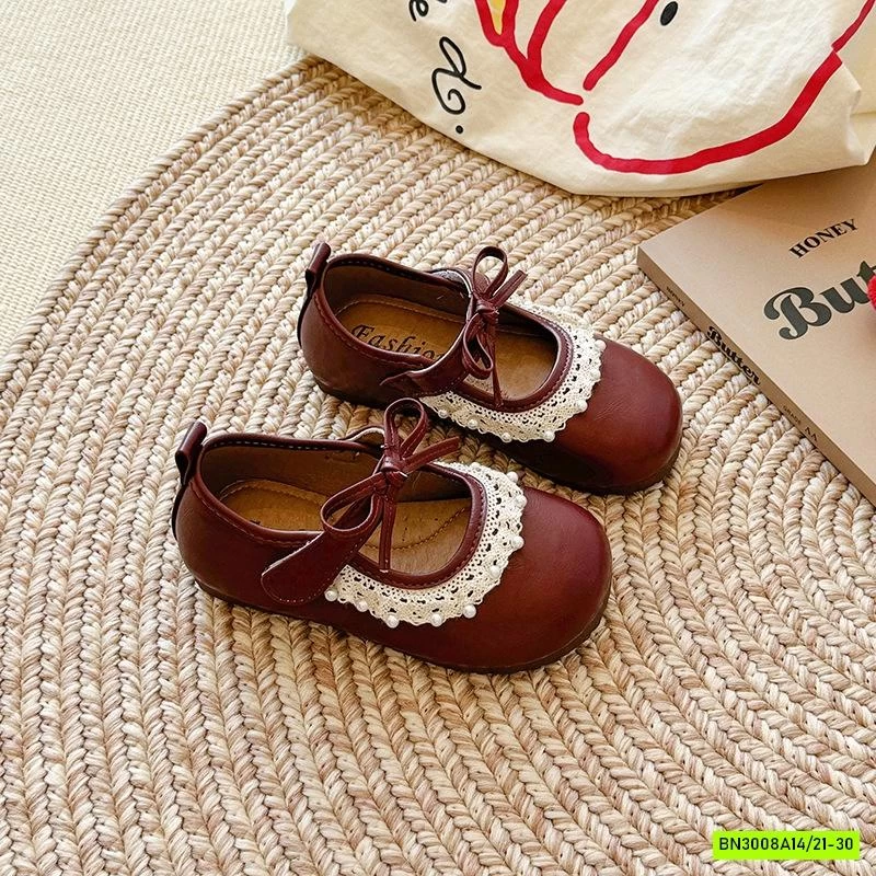 GIÀY BÚP BÊ PHỐI VIỀN REN NGỌC