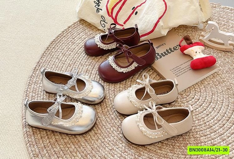 GIÀY BÚP BÊ PHỐI VIỀN REN NGỌC